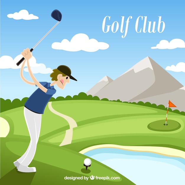 Golf club illustration