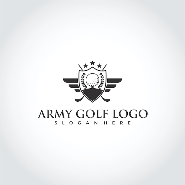 Download Golf club logo design Vector | Premium Download