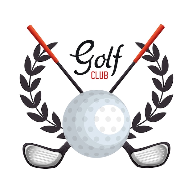 Premium Vector | Golf club sport icon vector illustration design