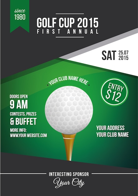 Golf cup poster