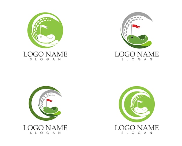 Golf Icon Logo Design Vector Illustration Premium Vector