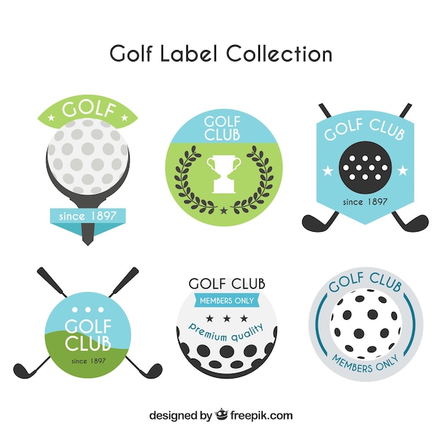 Golf label collection