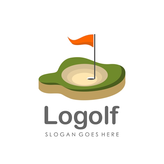 Premium Vector | Golf logo design template