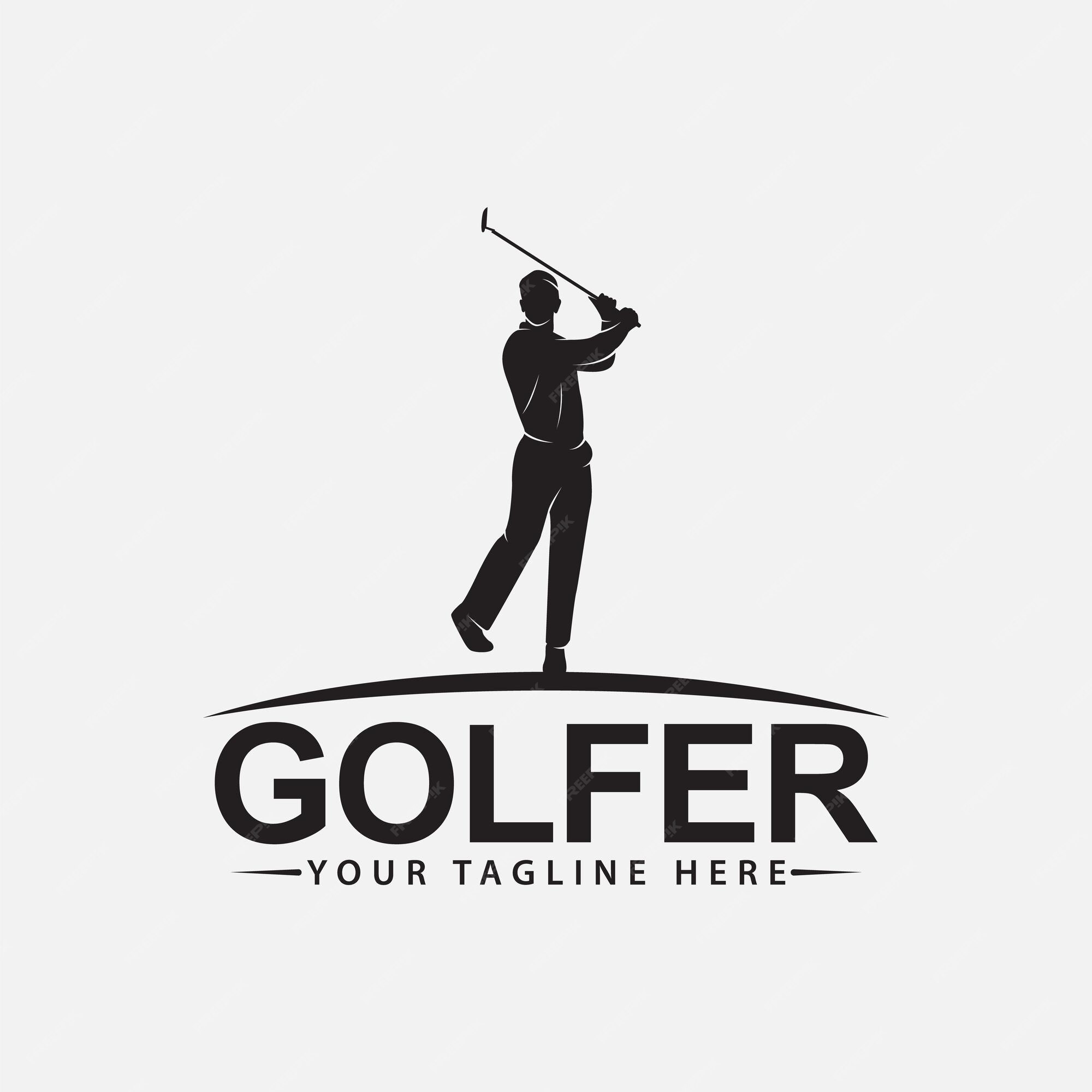 Premium Vector | Golf logo design vector template