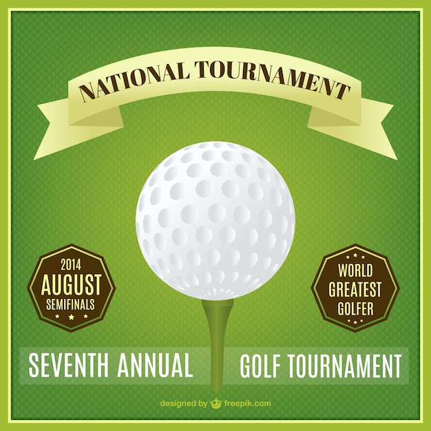 Golf national tournament poster
