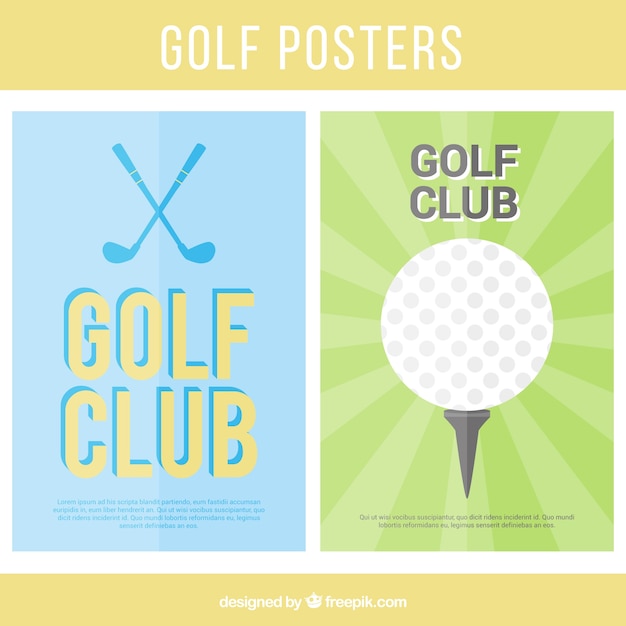 Golf posters collection