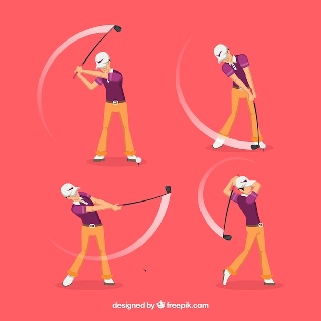 Golf swing collection of four