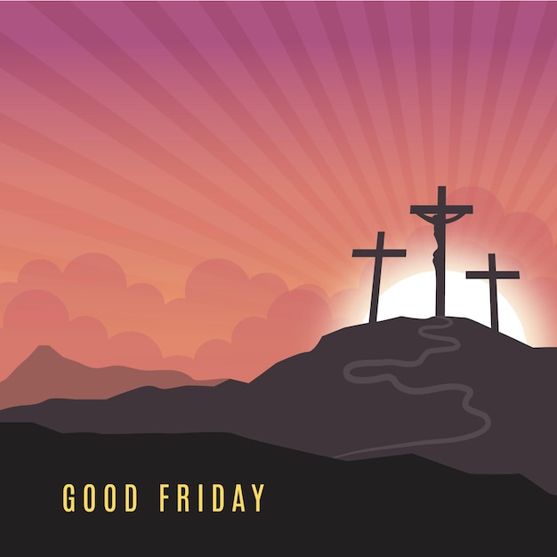 Free Vector | Good friday theme