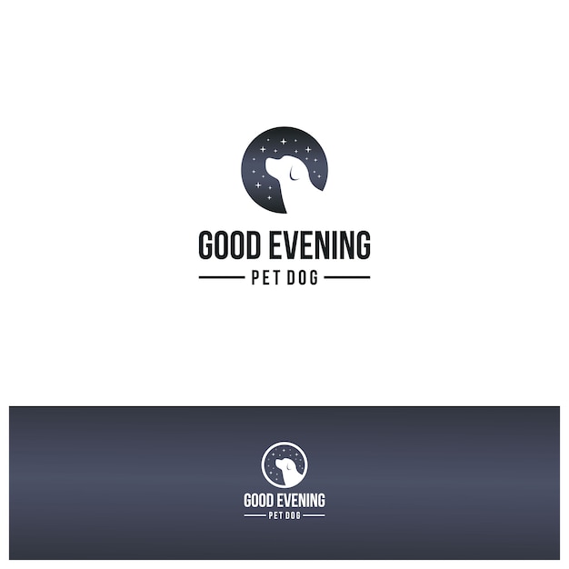 Download Free Good Night Dog Logo Design Inspiration Premium Vector Use our free logo maker to create a logo and build your brand. Put your logo on business cards, promotional products, or your website for brand visibility.