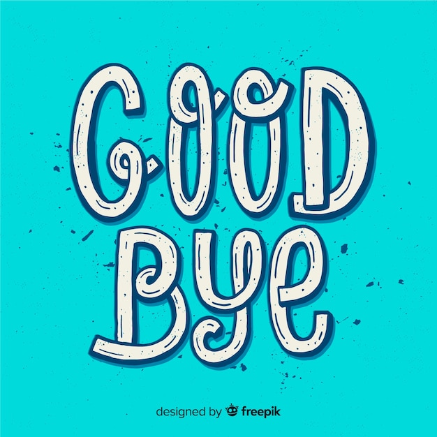 Free Vector | Goodbye background