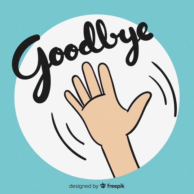 Image result for goodbye cartoon