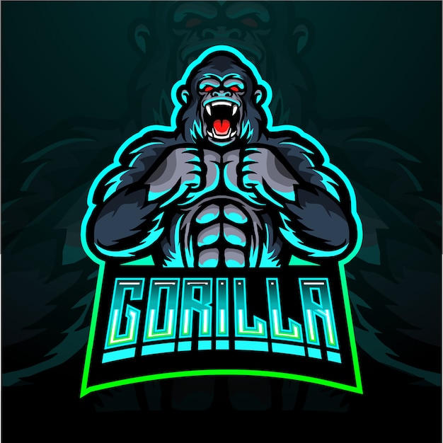 Download Free Gorilla Esport Mascot Logo Design Premium Vector Use our free logo maker to create a logo and build your brand. Put your logo on business cards, promotional products, or your website for brand visibility.