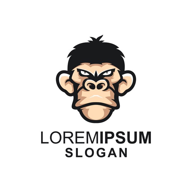 Gorilla logo | Premium Vector