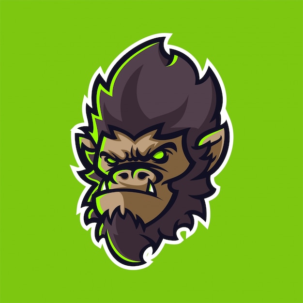 Download Free Gorilla Mascot Logo Template Premium Vector Use our free logo maker to create a logo and build your brand. Put your logo on business cards, promotional products, or your website for brand visibility.