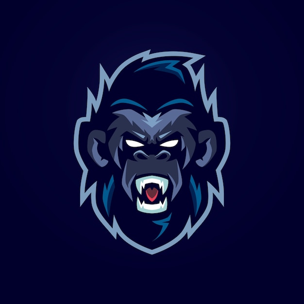 Premium Vector | Gorilla mascot logo template