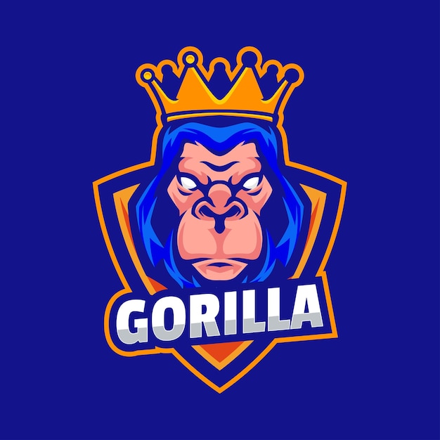 Premium Vector | Gorilla mascot logo template