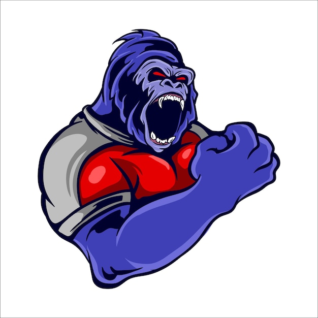 Premium Vector | Gorilla mascot logo