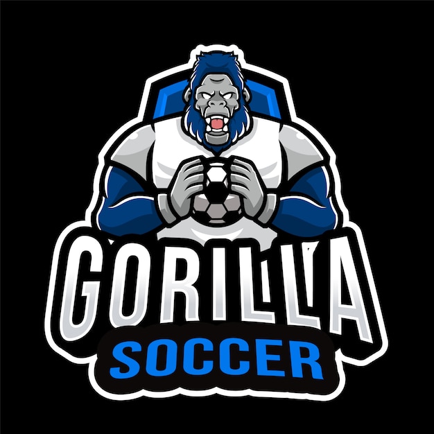 Download Free Gorilla Soccer Sport Logo Template Premium Vector Use our free logo maker to create a logo and build your brand. Put your logo on business cards, promotional products, or your website for brand visibility.