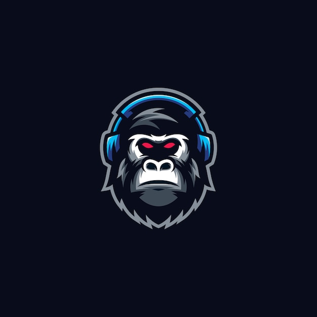 Premium Vector | Gorilla sport logo template