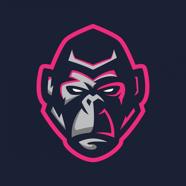 Gorilla sport logo Vector | Premium Download