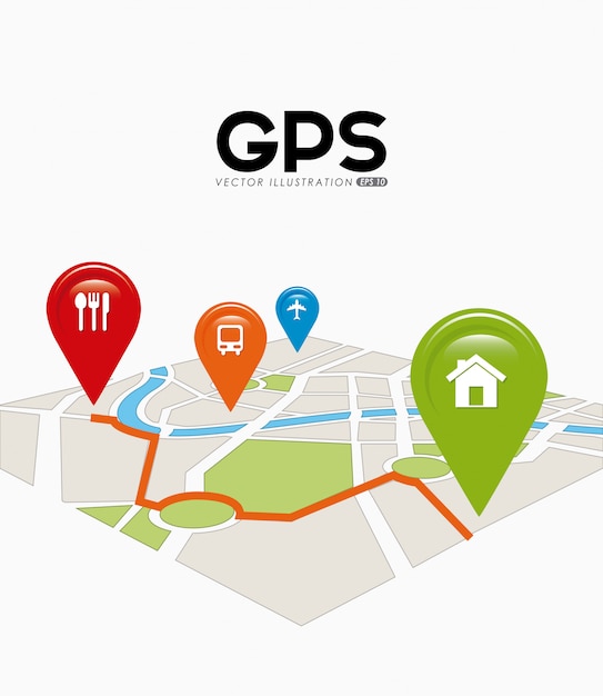 Premium Vector | Gps signals