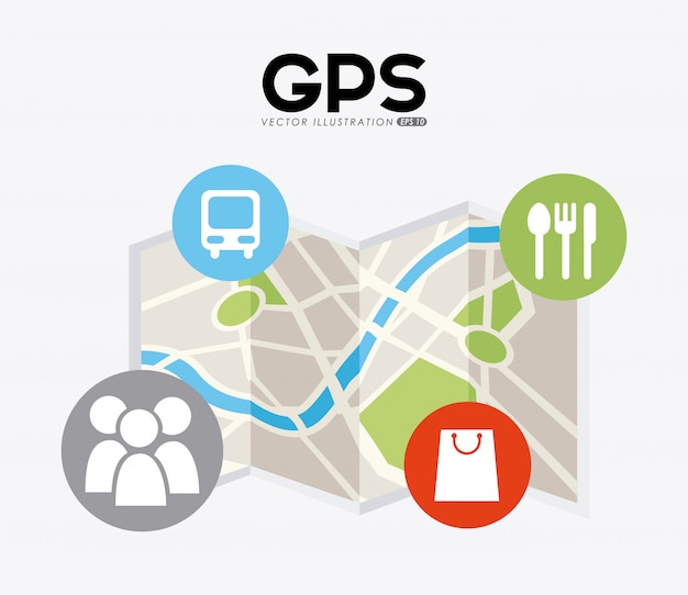 Gps signals | Premium Vector