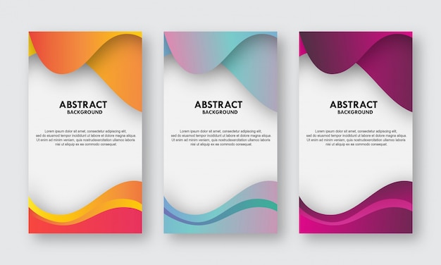 Premium Vector | Gradient abstract banner