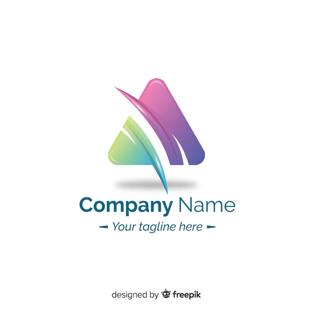 Download Free Gradient Abstract Logo Flat Design Free Vector Use our free logo maker to create a logo and build your brand. Put your logo on business cards, promotional products, or your website for brand visibility.