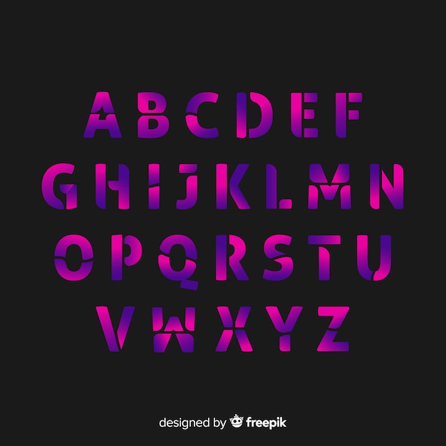 inkscape gradient on letters