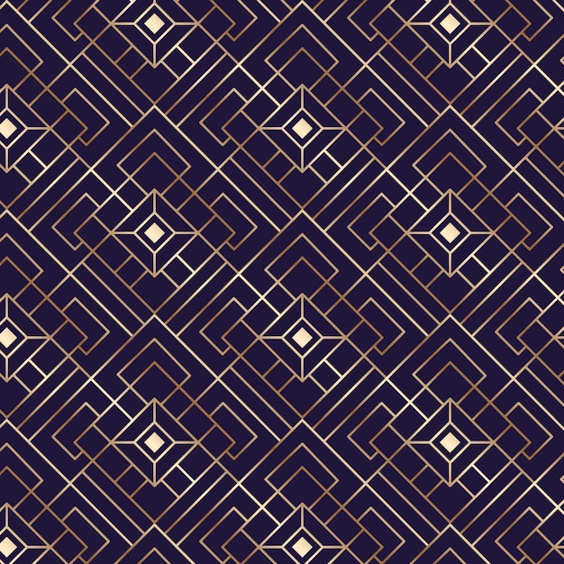 Free Vector | Gradient art deco pattern design