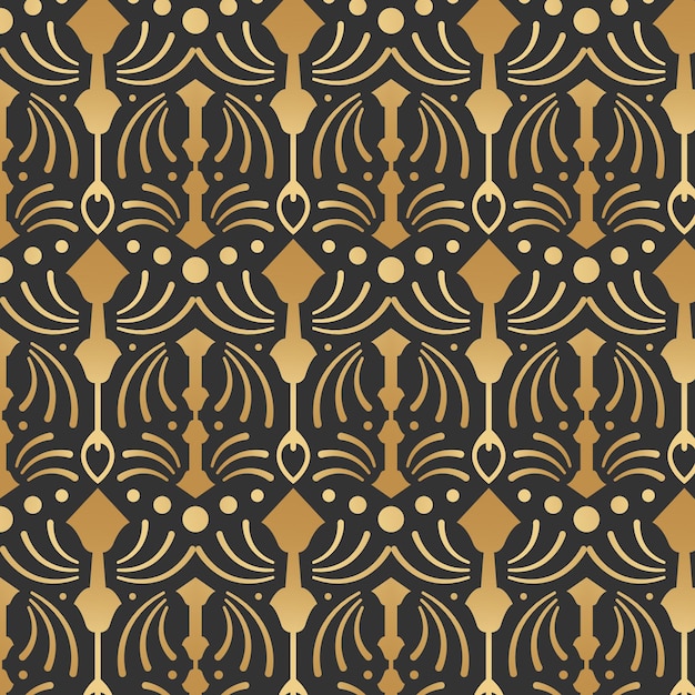 Free Vector | Gradient art deco pattern design