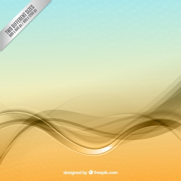 Gradient background with waves