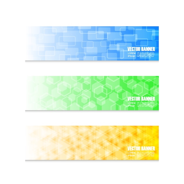 Gradient banner collection
