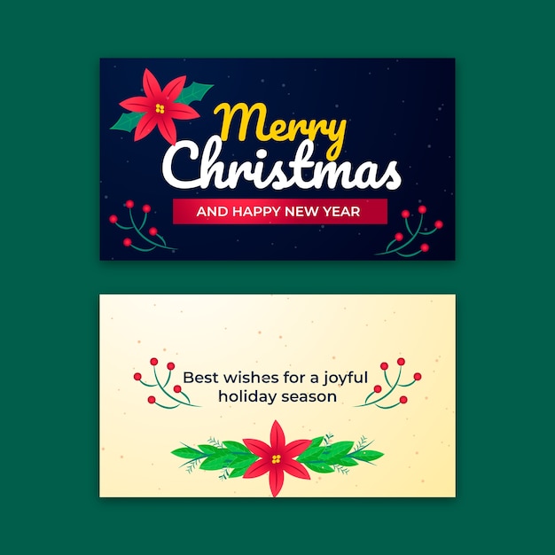 free-vector-gradient-business-christmas-cards-set