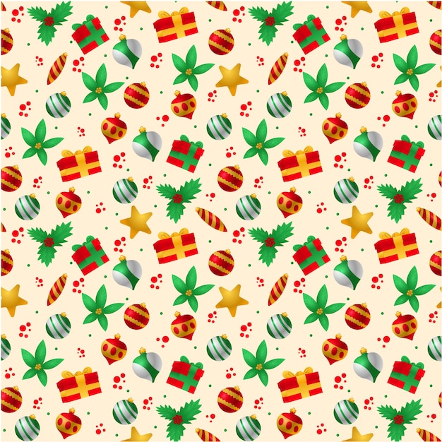 Free Vector | Gradient christmas pattern design