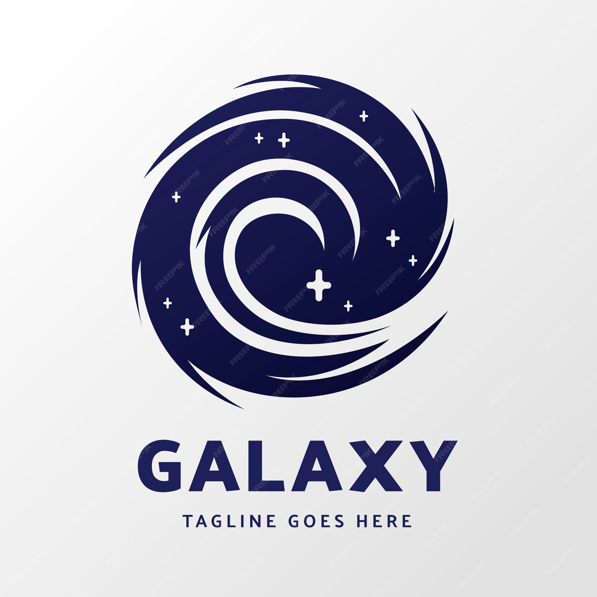 Free Vector | Gradient colored galaxy logo template