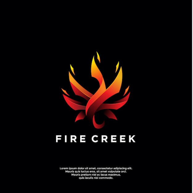 Download Free Gradient Fire Logo Template Premium Vector Use our free logo maker to create a logo and build your brand. Put your logo on business cards, promotional products, or your website for brand visibility.
