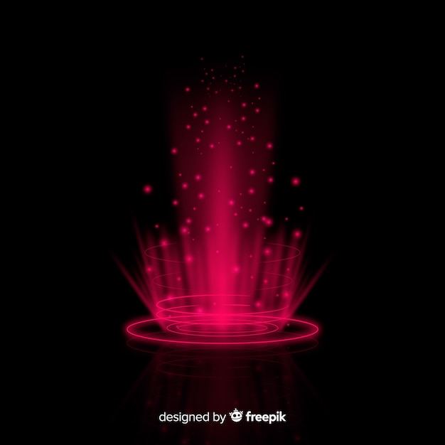 Gradient futuristic hologram interface Free Vector