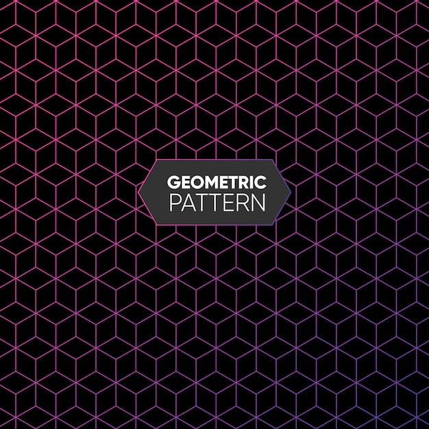Premium Vector | Gradient geometric pattern