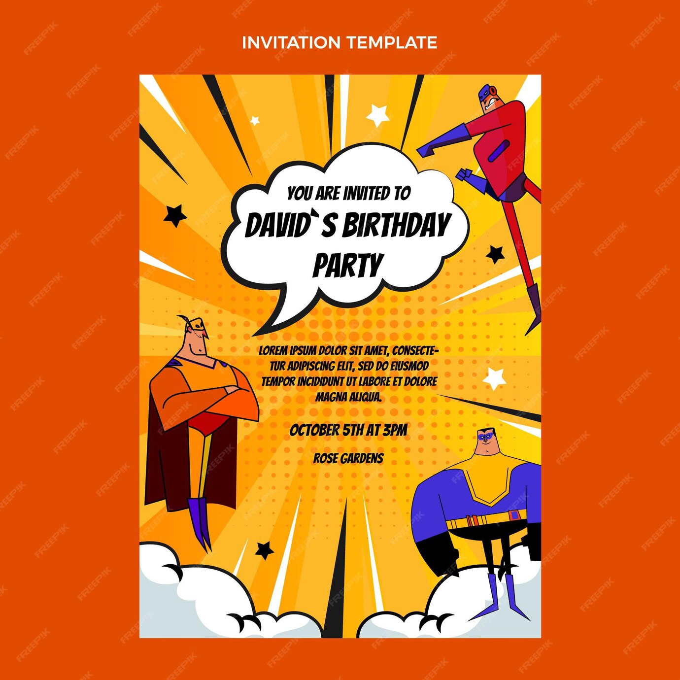 Free Vector | Gradient halftone birthday invitation template