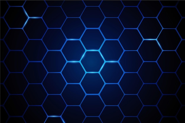 Free Vector | Gradient hexagonal background