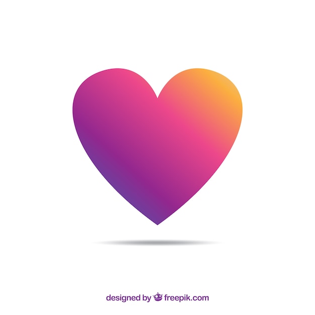 Free Vector | Gradient isolated heart background