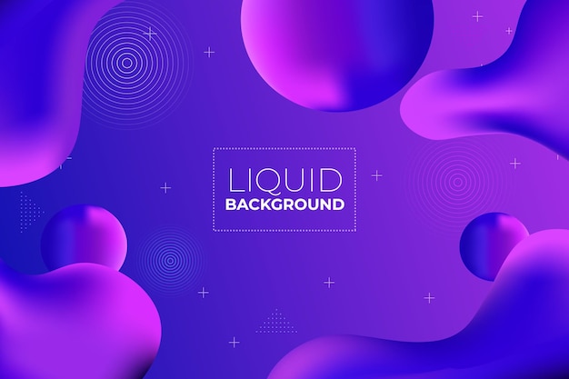 Premium Vector | Gradient liquid abstract background