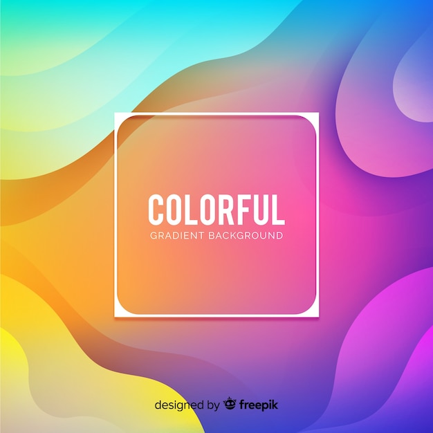 Gradient liquid shapes background Free Vector