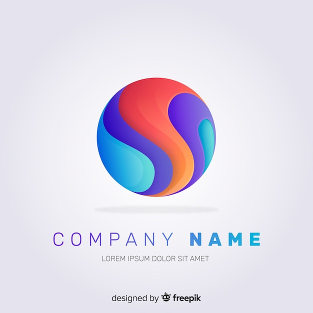 Download Free Download Free Gradient Logo Template With Abstract Shape Vector Use our free logo maker to create a logo and build your brand. Put your logo on business cards, promotional products, or your website for brand visibility.