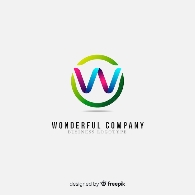 Download Free Gradient Logo Template With Abstract Shape Free Vector Use our free logo maker to create a logo and build your brand. Put your logo on business cards, promotional products, or your website for brand visibility.