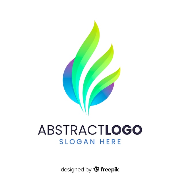 Free Vector | Gradient logo template with abstract shape