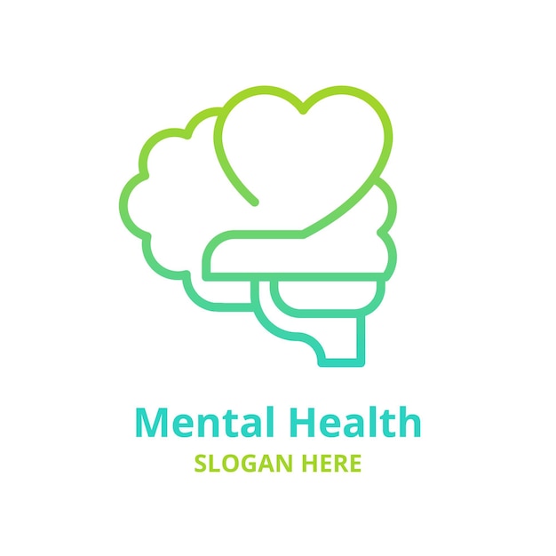 Free Vector | Gradient mental health logo template