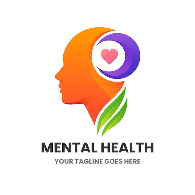 Free Vector | Gradient mental health logo