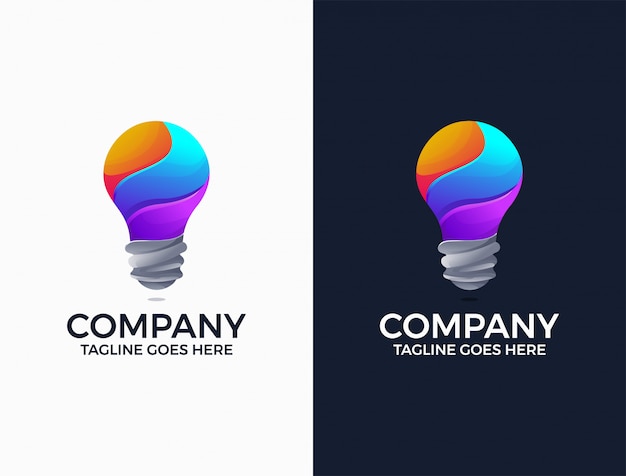Download Free Gradient Multicolor Light Bulb Idea Imagination Logo Design Use our free logo maker to create a logo and build your brand. Put your logo on business cards, promotional products, or your website for brand visibility.